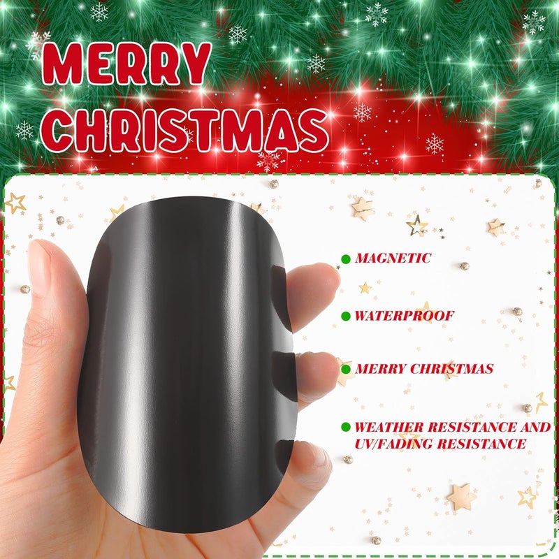 Ferraycle Christmas Magnetic Garage Door Decorations Xmas Garage Door Decor Car Magnets Stickers Refrigerator Decals - Image 4